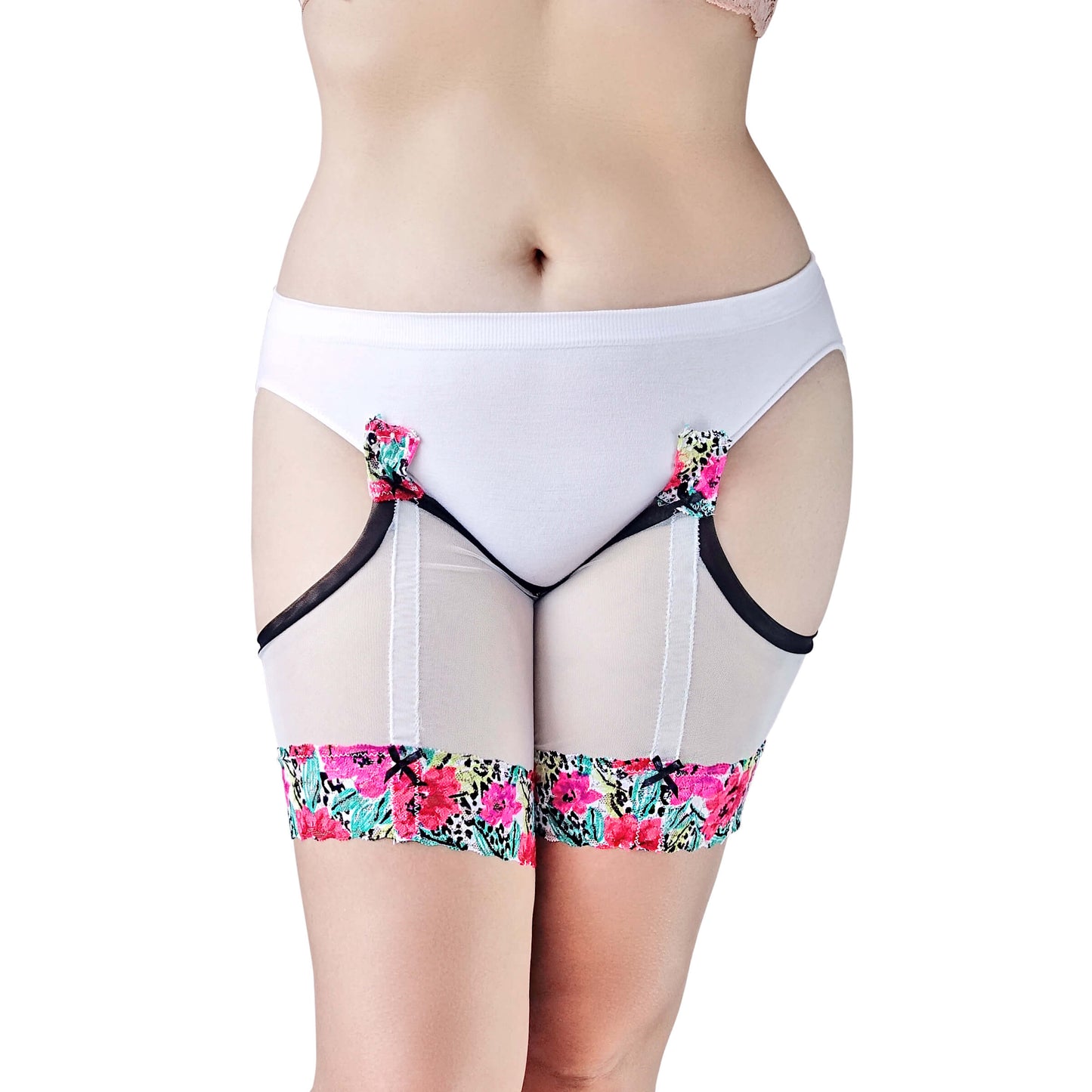 ANTI CHAFE Clip-On Thigh Bands - TROPIC FLORAL