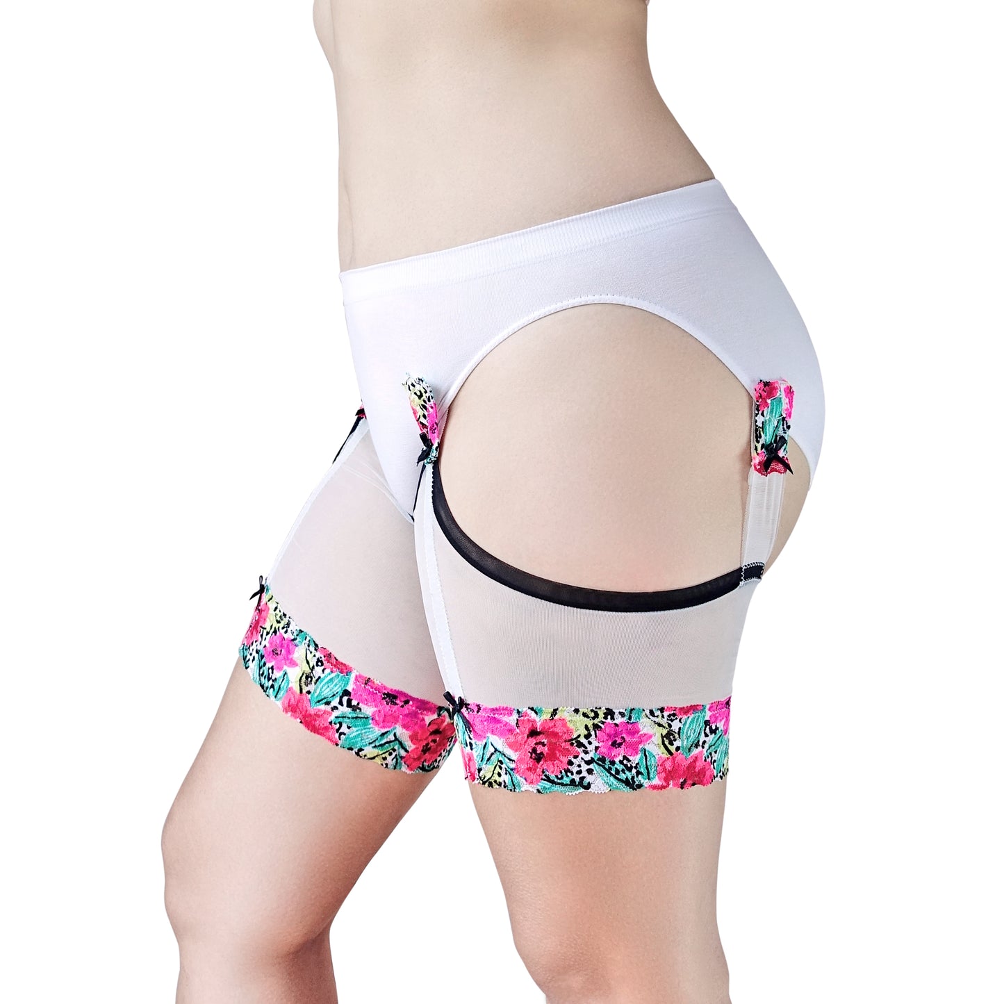 ANTI CHAFE Clip-On Thigh Bands - TROPIC FLORAL